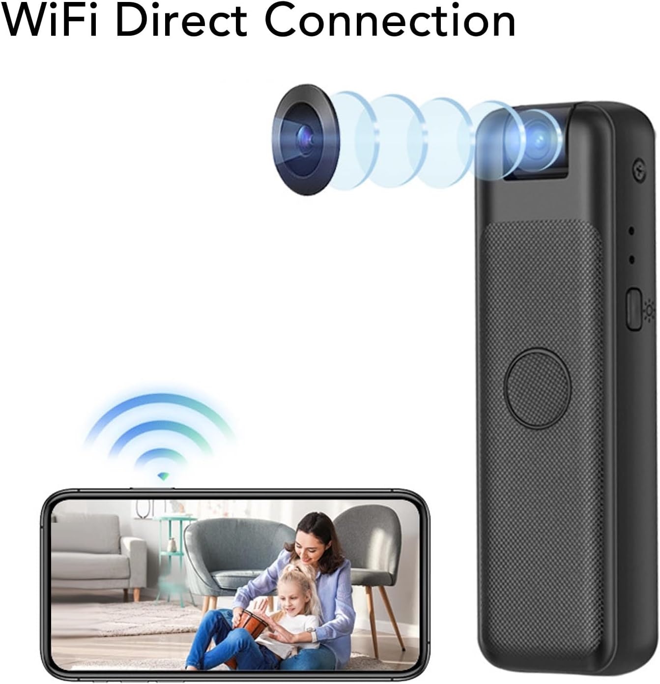 Miniatura 3 de Mini Cámara HD Portátil Inalámbrica WIFI